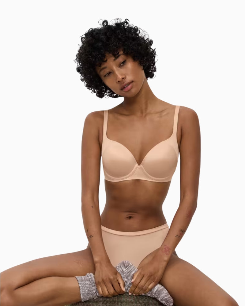Triumph Body Make-Up Soft Touch Bra in nude front view