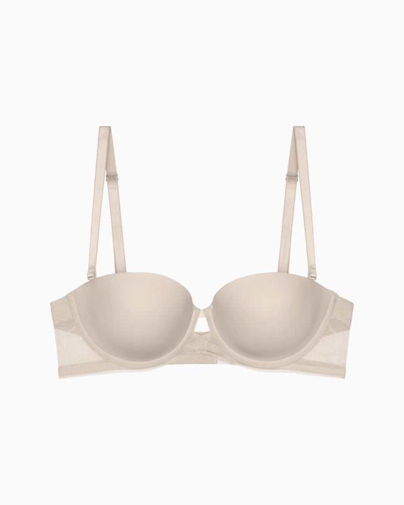 Triumph Comfort Contour Wired Padded Bra nude lace detail