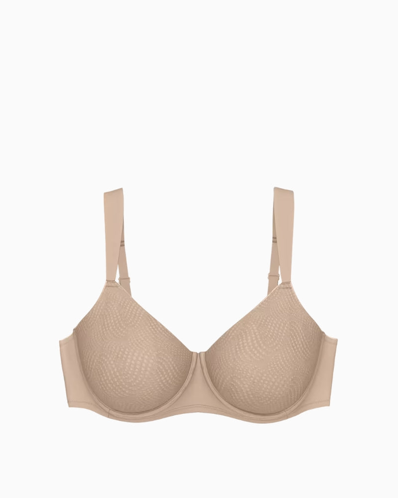 Triumph Essential Minimizer bra in Skin fabric detail