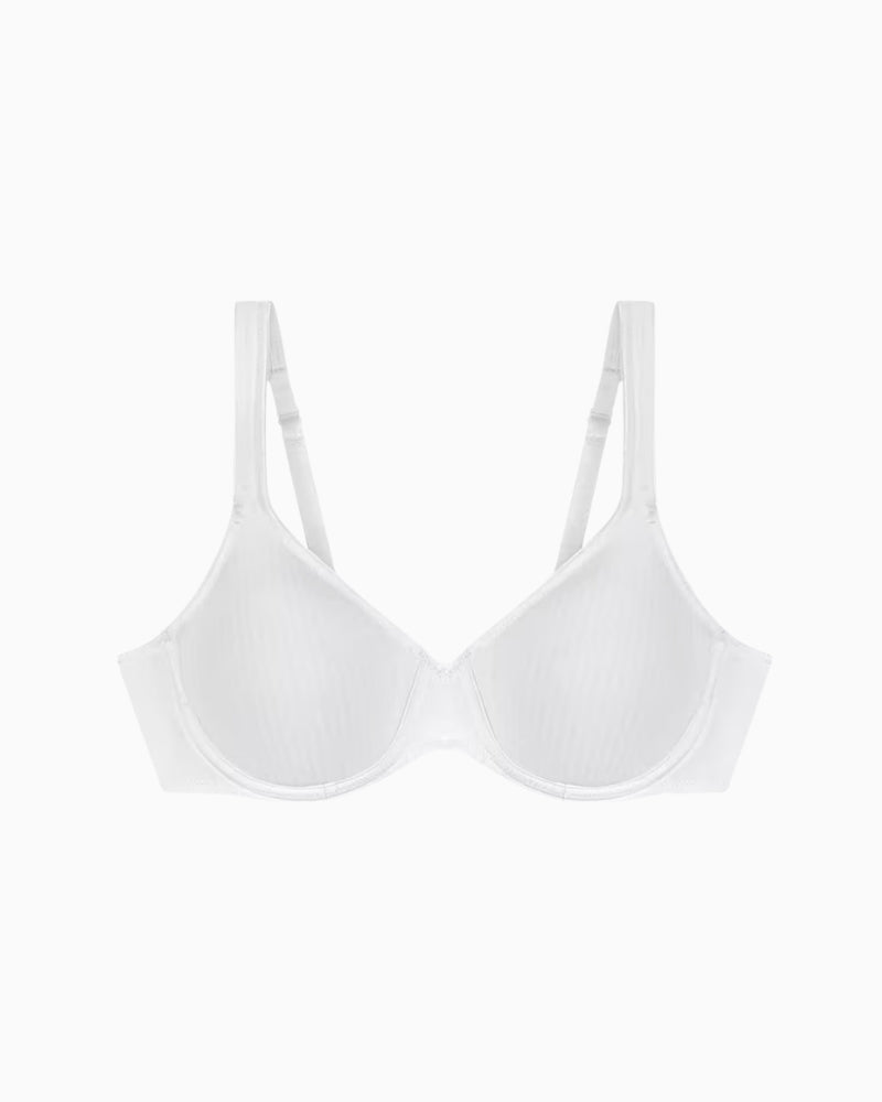 Triumph Modern Soft Cotton Wired Bra in White cup detail