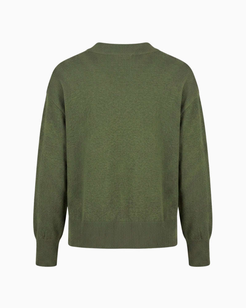 Twns The Label Aurora Jumper in Khaki back view