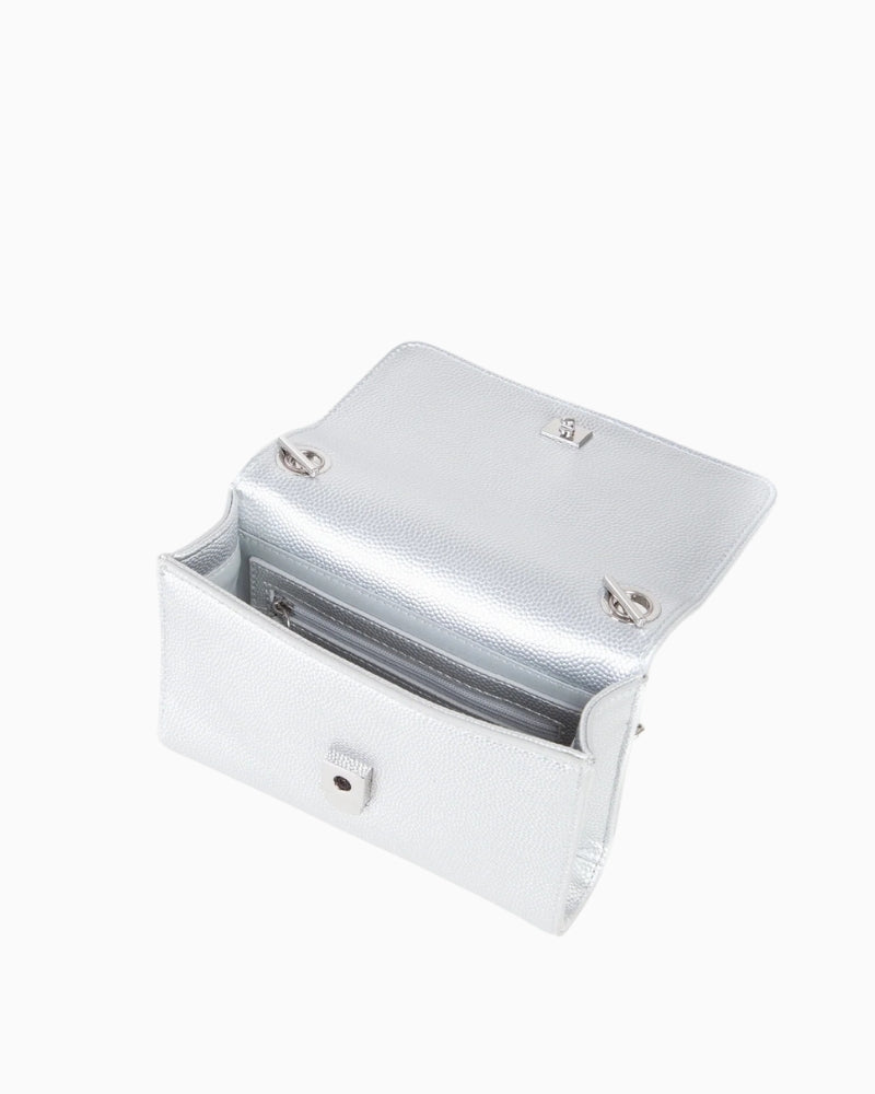 Valentino Divina Clutch Bag interior compartments – Áines Boutique