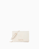 Small structured clutch bag by Valentino in smooth faux leather