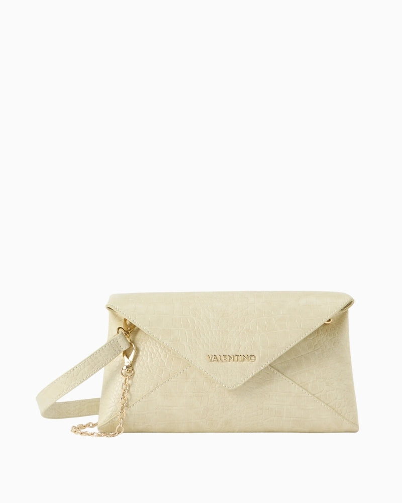 Valentino Emera Clutch ecru front view – Áines Boutique