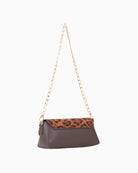 Evissa mini shoulder bag with long faux leather strap and compact size