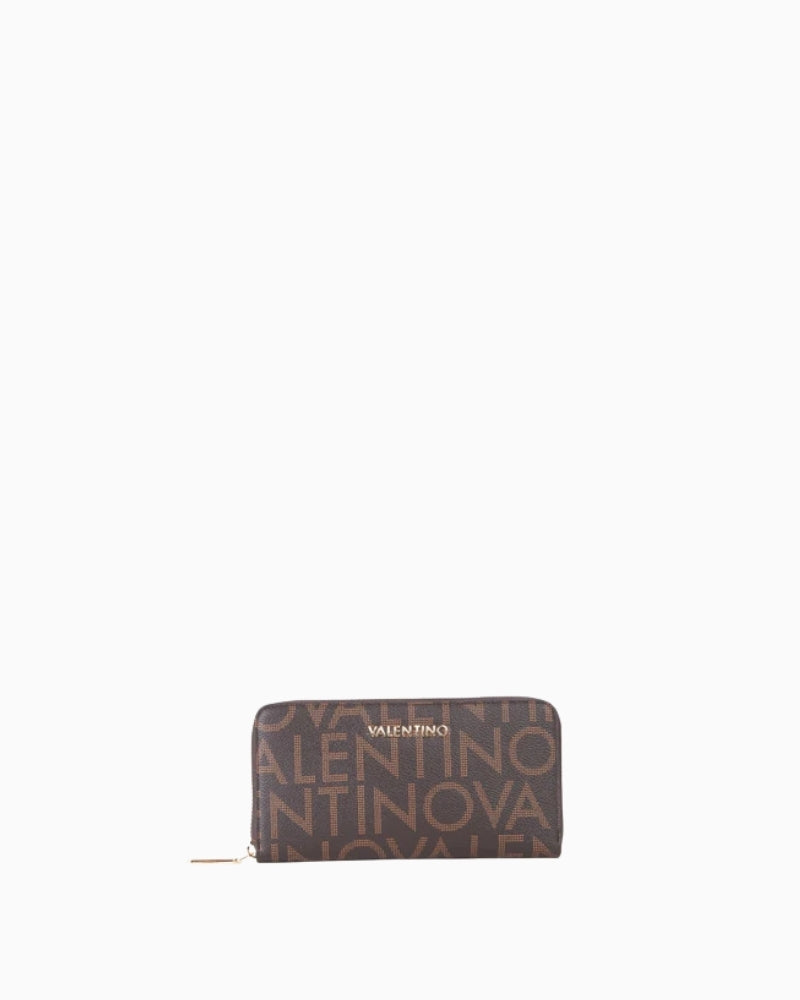 Valentino Queen King long wallet with zip closure and logo print