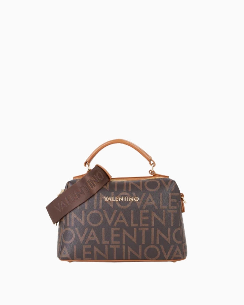Regina Tracollina crossbody bag with all-over logo print and top handle