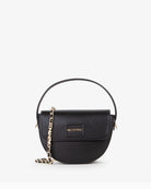 Structured flap crossbody bag by Valentino with gold logo and tonal frame