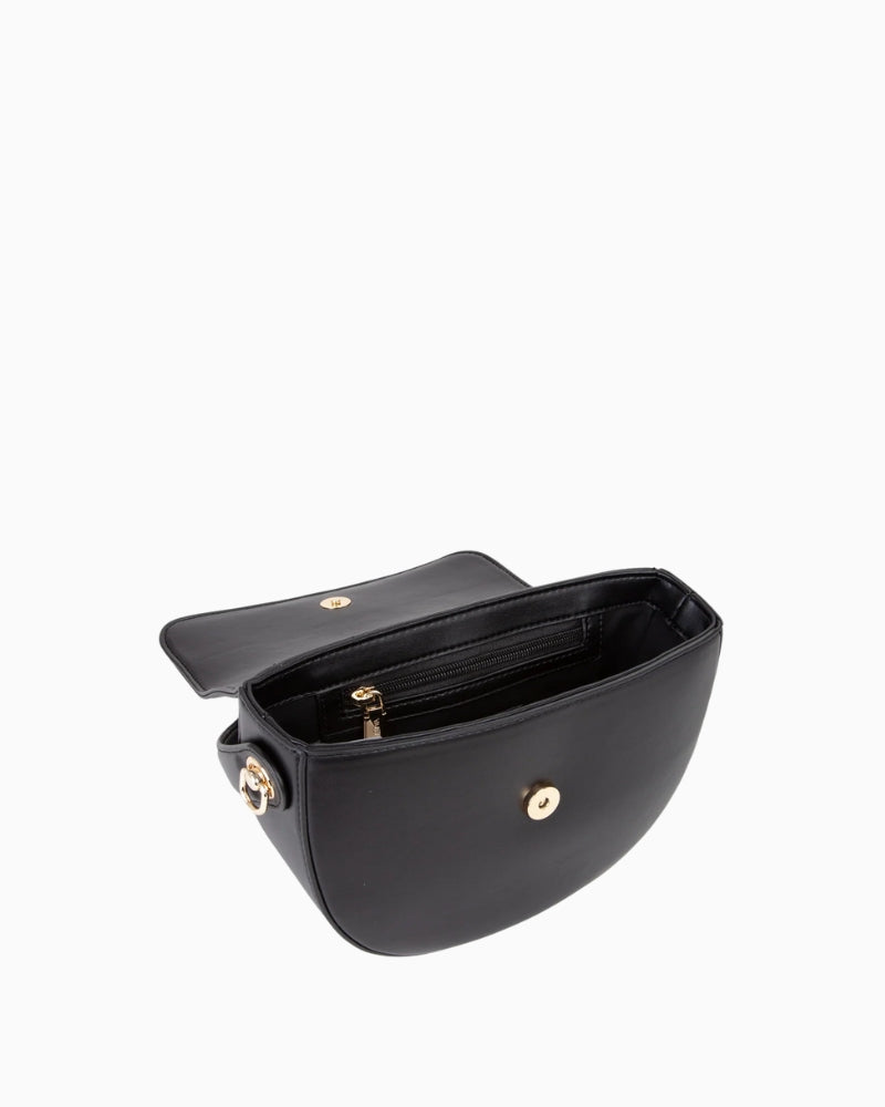 Interior of Valentino WANNABE RE bag showing multiple compartments