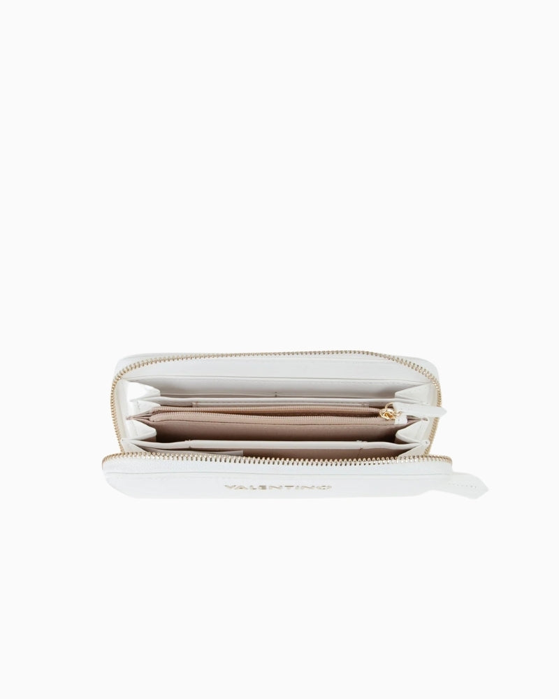 Valentino Zero Re Zip Wallet interior compartments – Áines Boutique