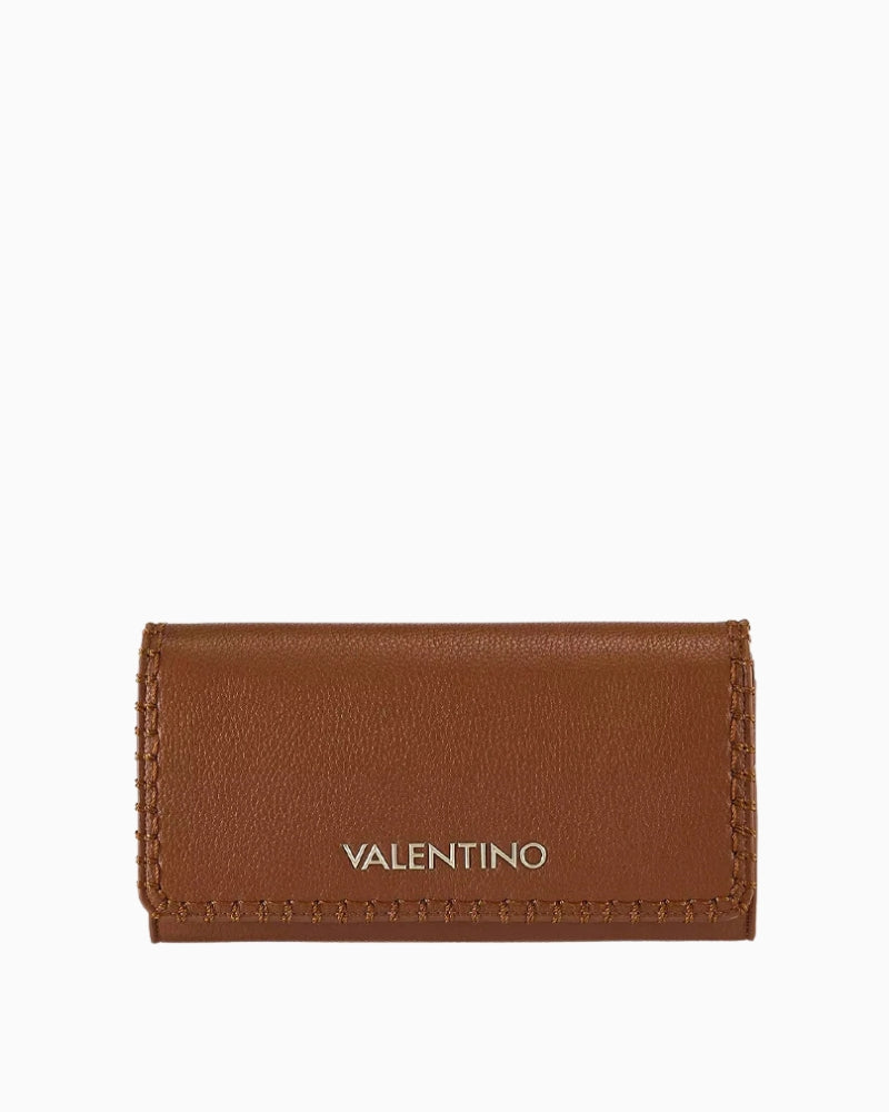 Valentino Aleksandr Wallet tan front view