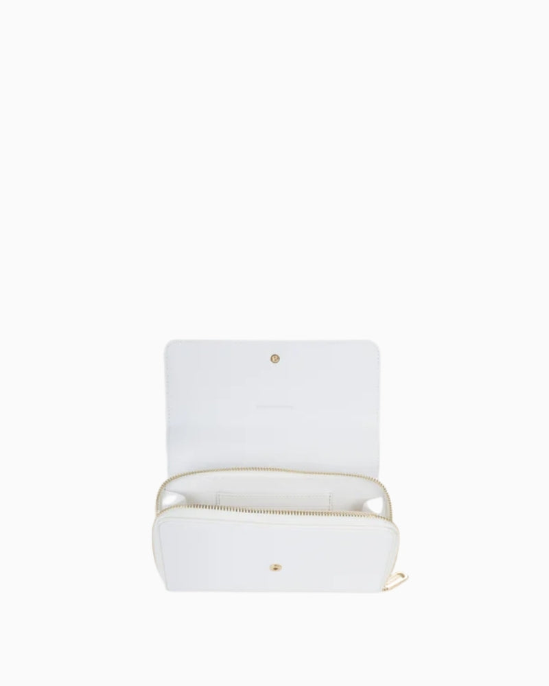 Valentino Aleksandra Wallet in Off White interior compartments