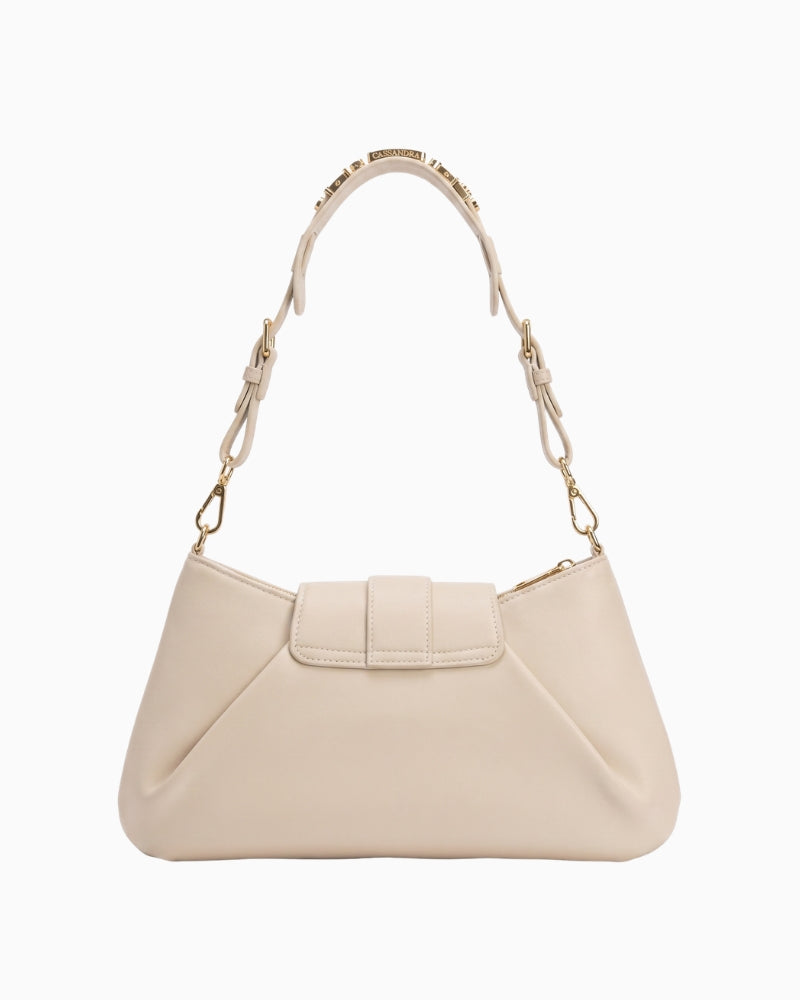 Valentino Bags Cassandra Shoulder Bag ecru back view
