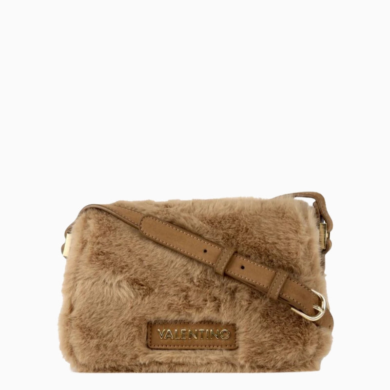 Valentino Bags Iceland Flap Bag in Beige front view