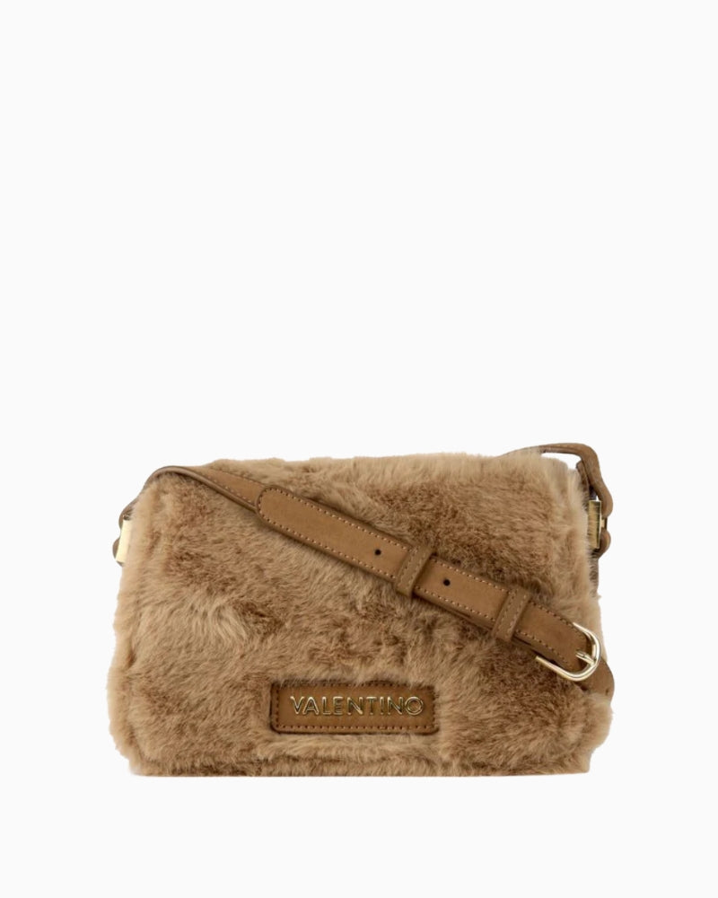 Valentino Bags Iceland Flap Bag in Beige front view
