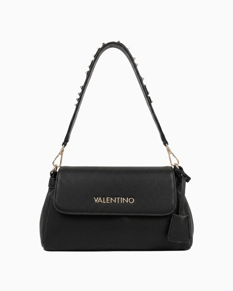 Valentino Dea Re Flap Bag black front view