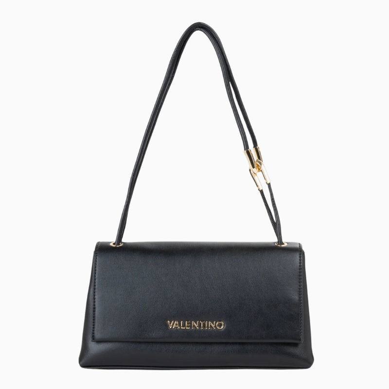 Valentino Fable Flap Bag in Black front view