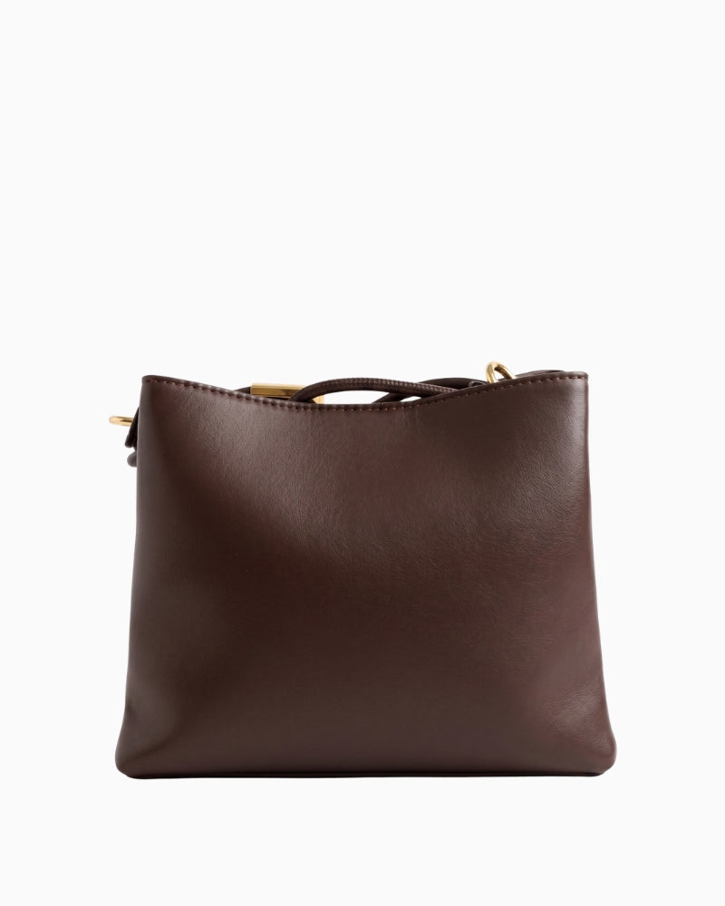 Valentino Fable Hobo Bag in Brown back view