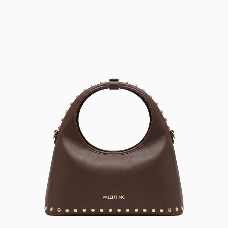 Valentino Florayne Hobo Bag in Brown front detail