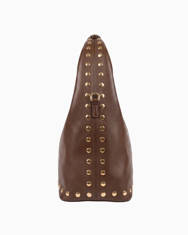 Valentino Florayne Hobo Bag in Brown side view