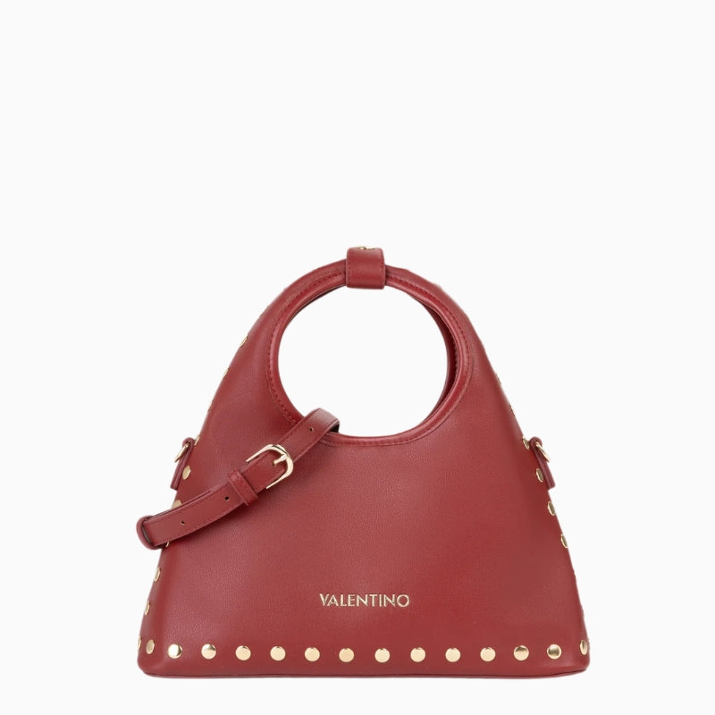 Valentino Florayne Hobo Bag in Cherry front detail
