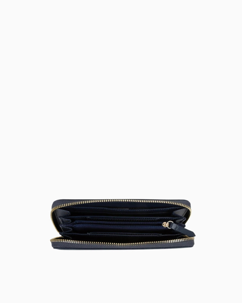 Valentino Portafogli con Zip CLIO RE wallet open view showing compartments