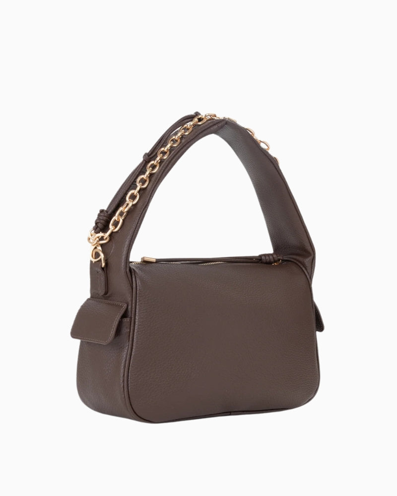 Valentino Saphire Hobo Bag in Brown back view