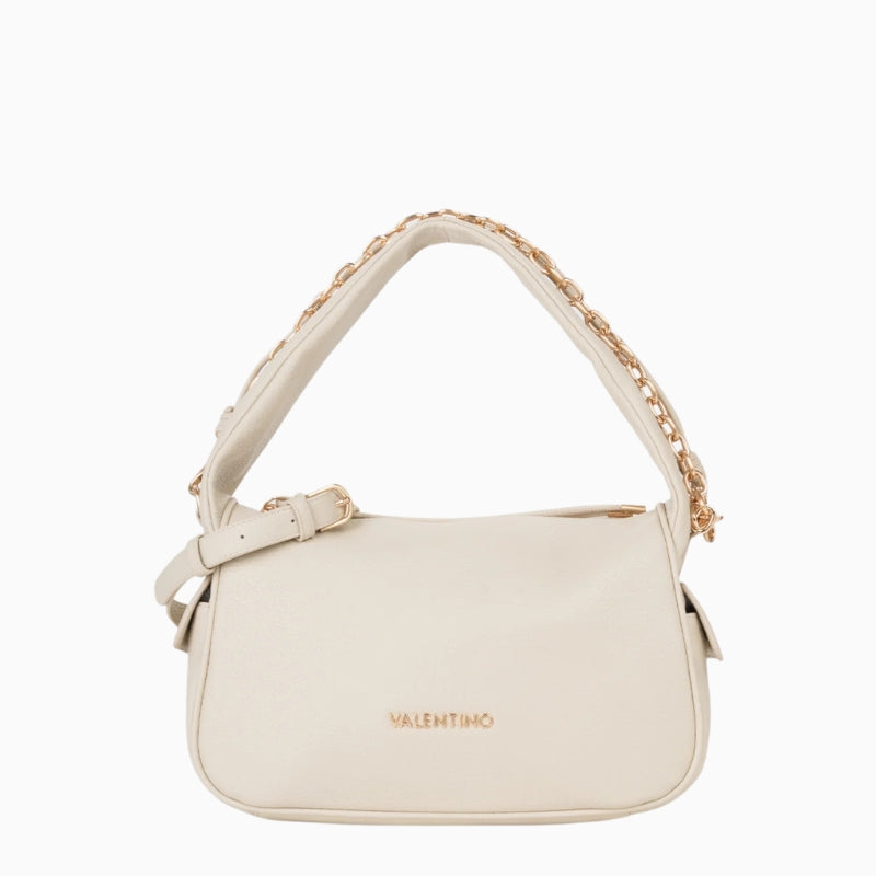 Valentino Saphire Hobo Bag in Ecru front view