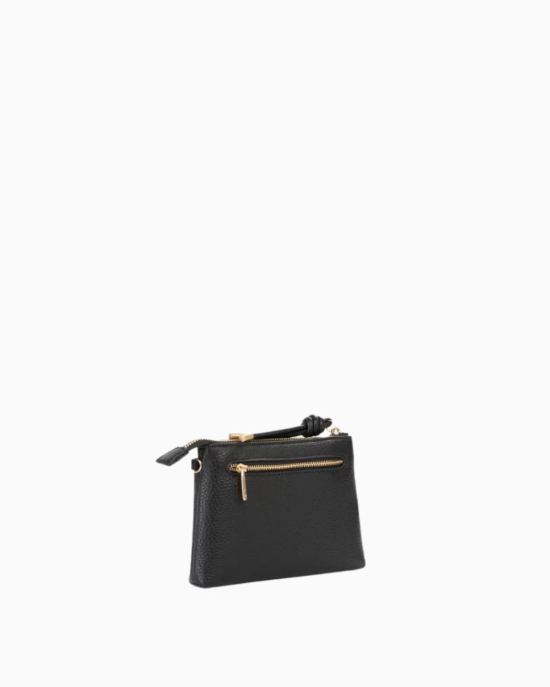 Valentino Saphire ZA Wallet in Black back view