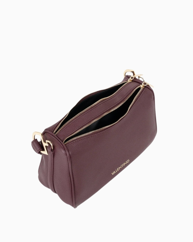 Valentino Thaoe Hobo Bag in Bordeaux interior compartments