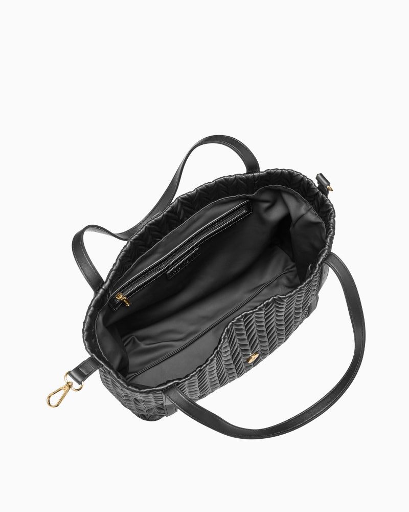 Top view of Valentino Fania bag with zip closure and spacious main compartment