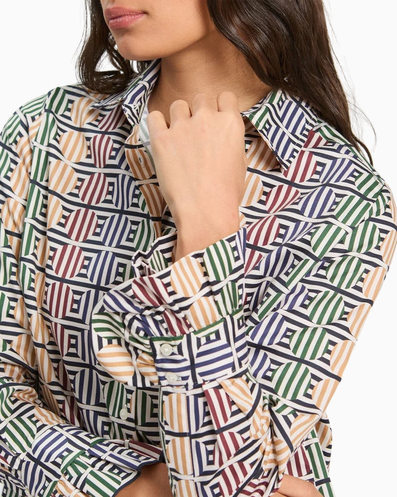 Vilagallo Cmalba Shirt in Multi cuff detail