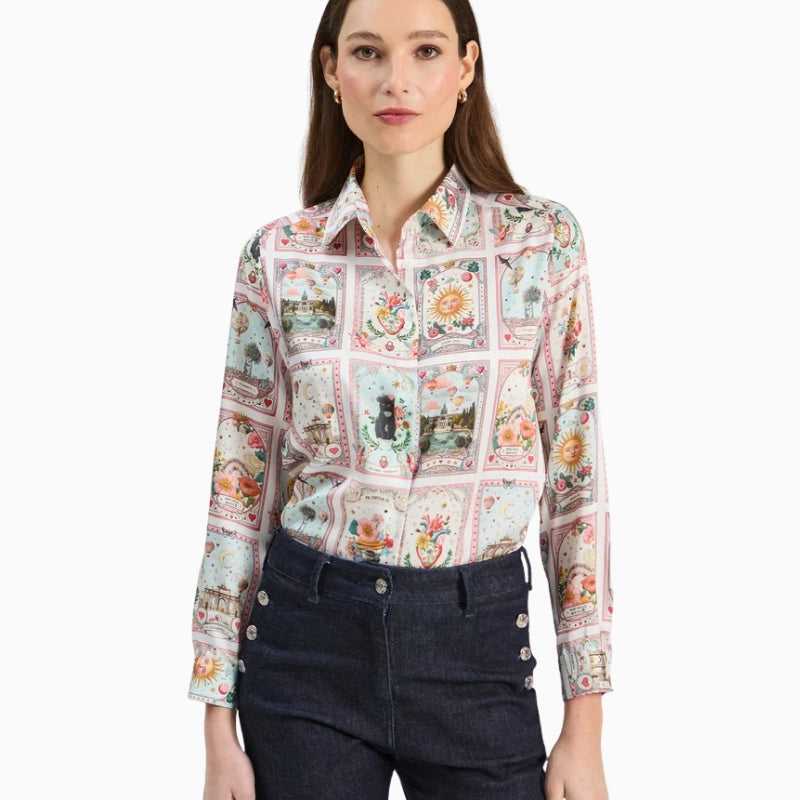 Vilagallo Madrid Twill Shirt front view