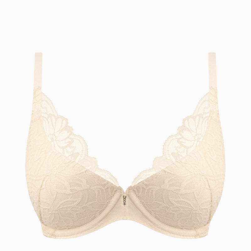 Wacoal Abellia Gardenia plunge bra front view – Áines Boutique