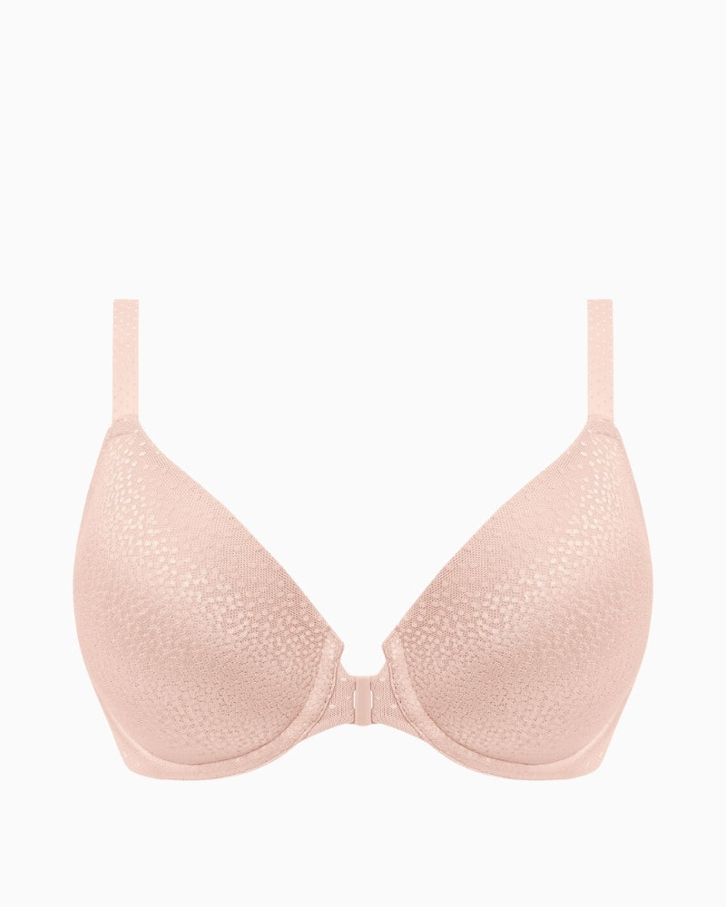 Wacoal Rose Dust bra with front closure and adjustable straps for everyday wear