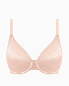 Rose Dust full cup bra by Wacoal with adjustable straps and hook back closure