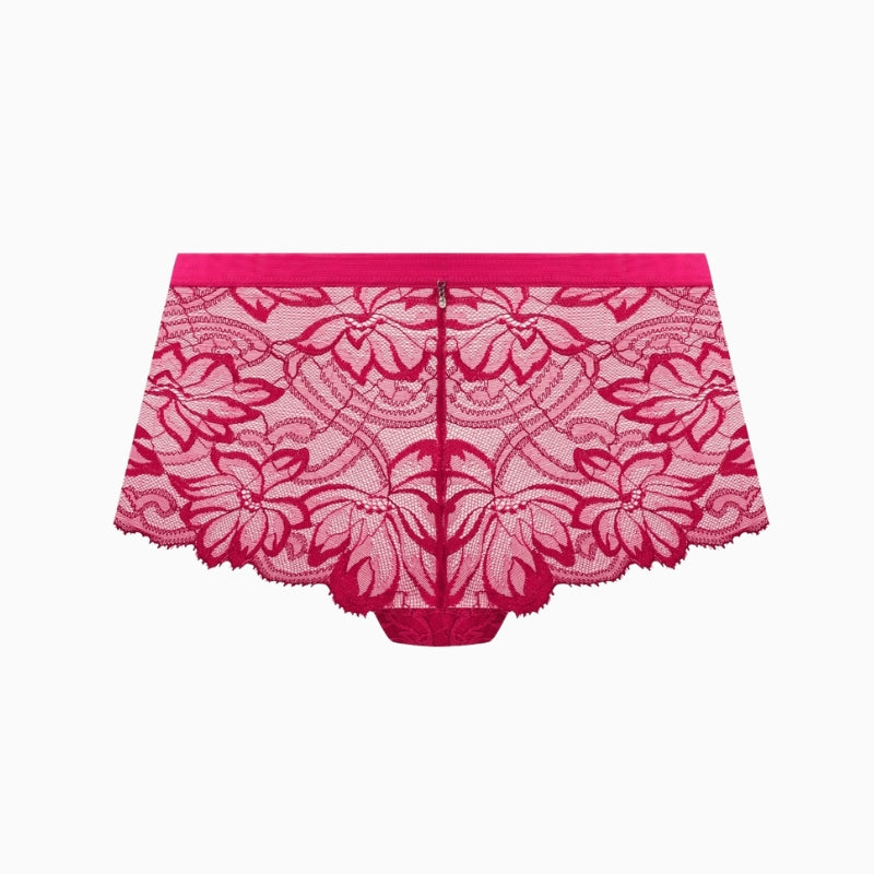 Wacoal Abellia Short in Vivacious Pink flat lay front view