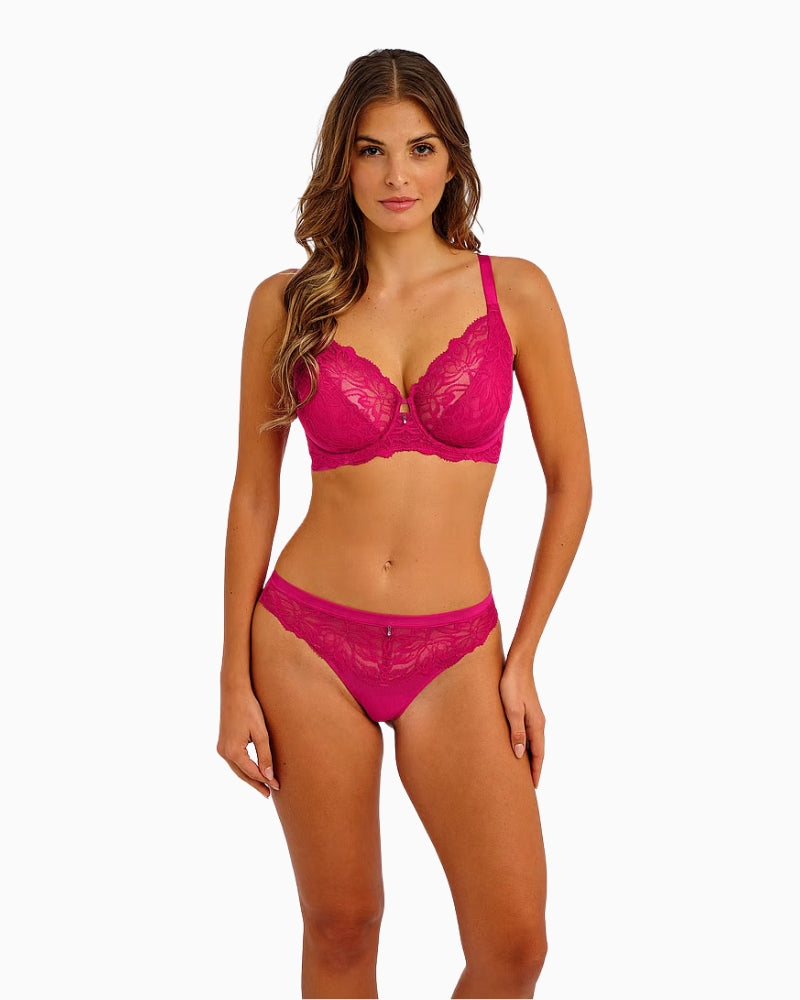 Wacoal Abellia Thong pink front view