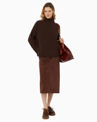 Weekend Max Mara oversized wool jumper styled with slim trousers for a chic winter look