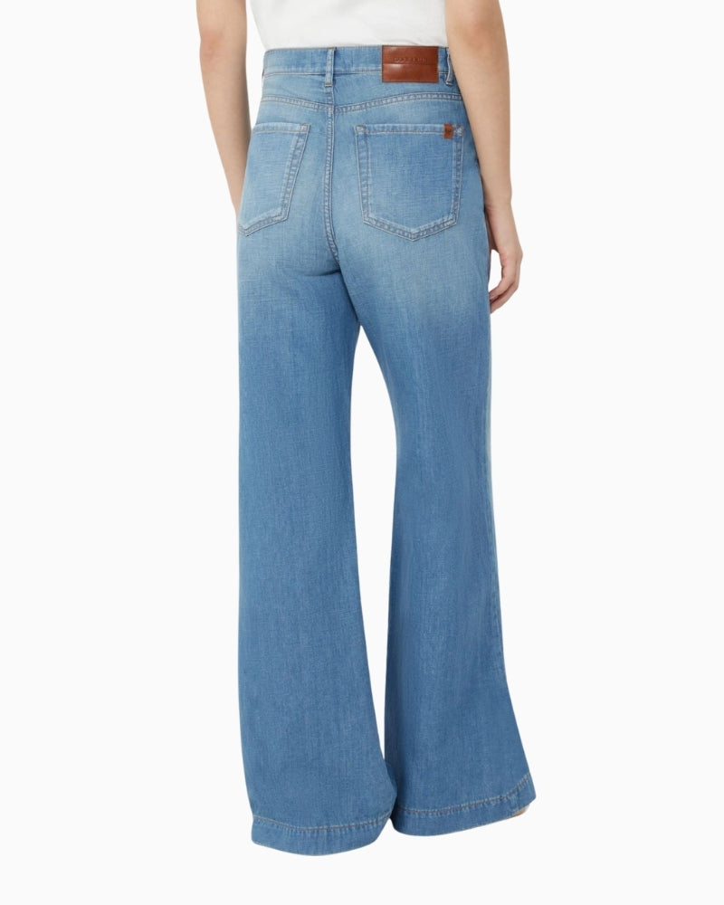 Weekend Max Mara flared jeans back view – Áines Boutique