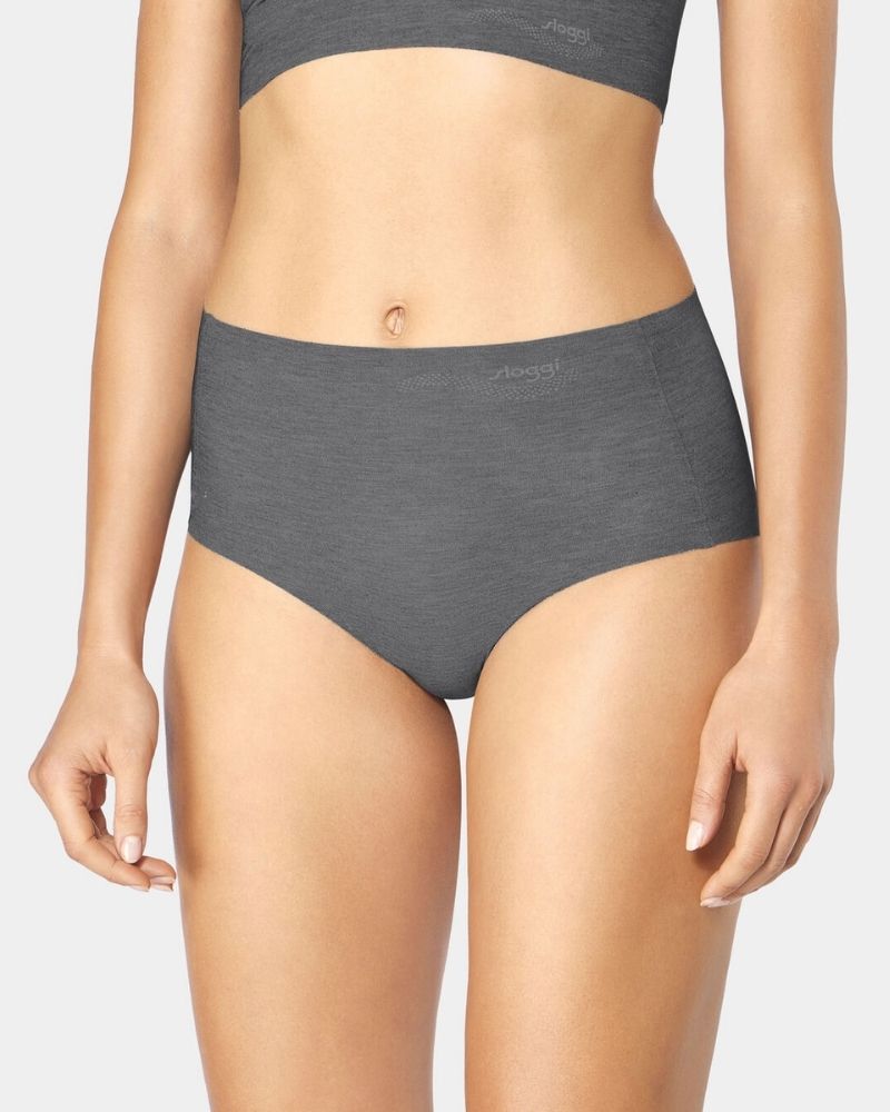 Sloggi - Zero Feel Natural High Waist Brief in Grey