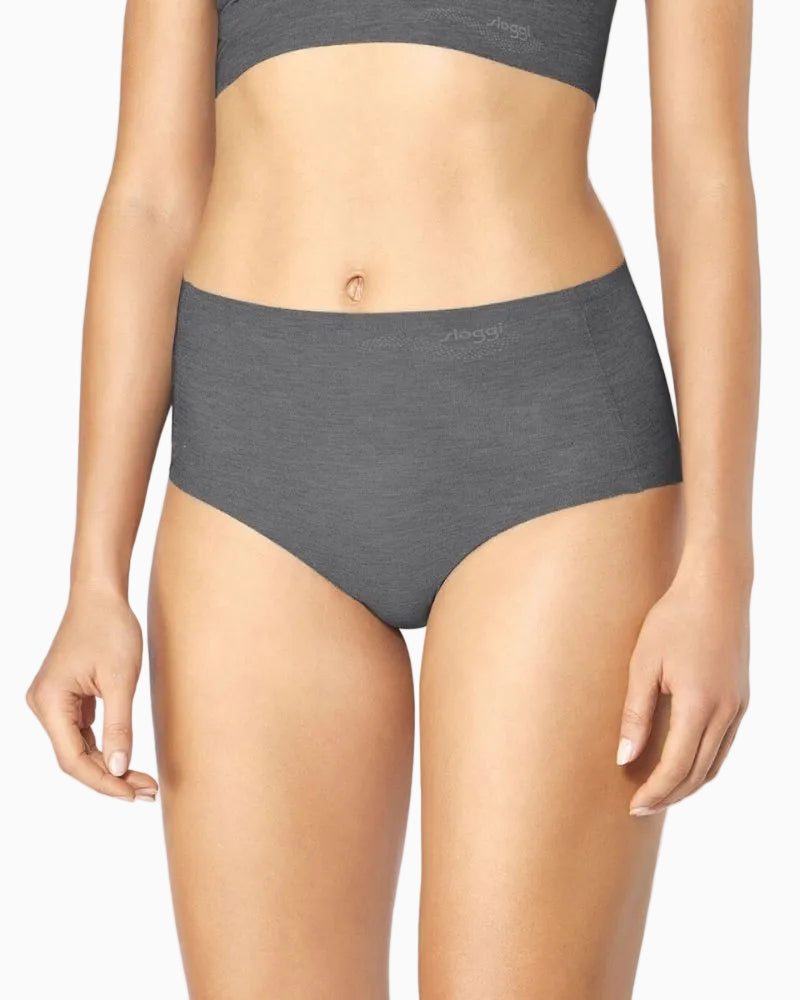 Sloggi - Zero Feel Natural High Waist Brief in Grey