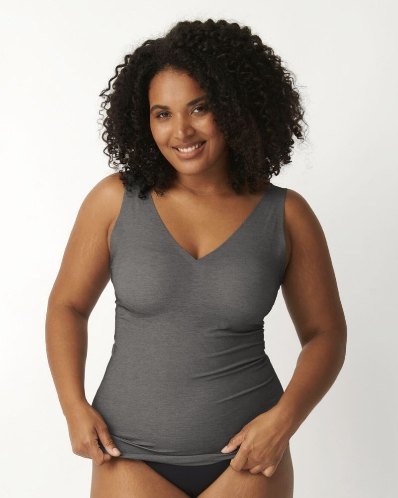 Sloggi - Zero Feel Natural Shirt in Grey - Front View