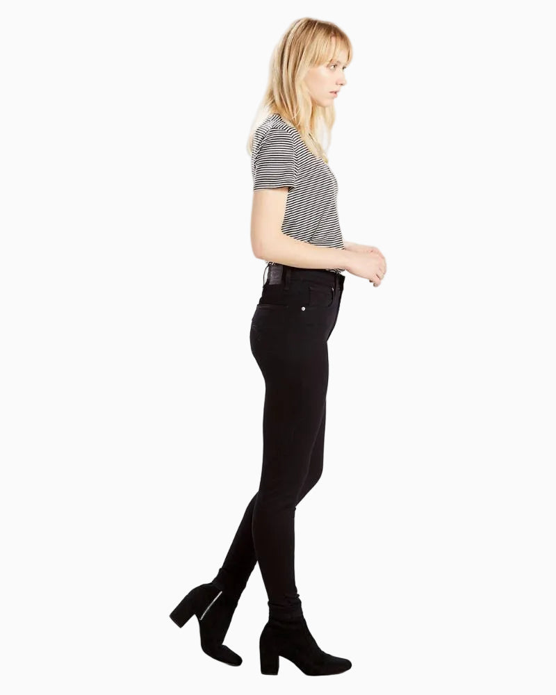 Levi's - Mile High Super Skinny Jeans in Black - Side View