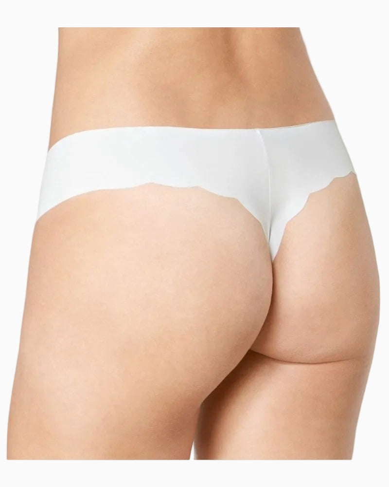 Triumph - Zero Microfibre Hipstring in Off White - Rear View