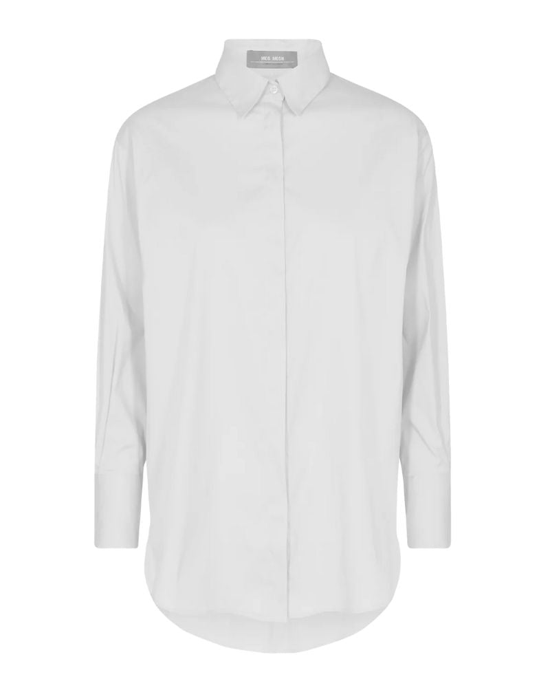 Mos Mosh - Enola Shirt in White - Full View