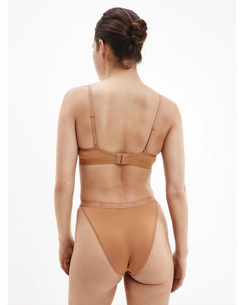 Calvin Klein - Lightly Lined Plunge in Nude - Rear View