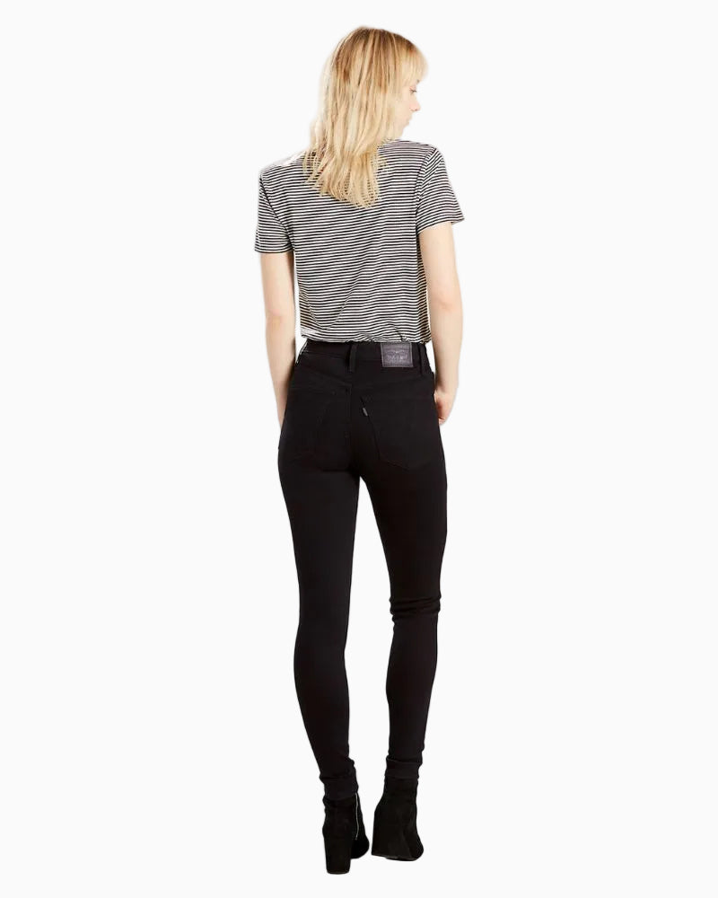 Levi's - Mile High Super Skinny Jeans in Black - Rear View