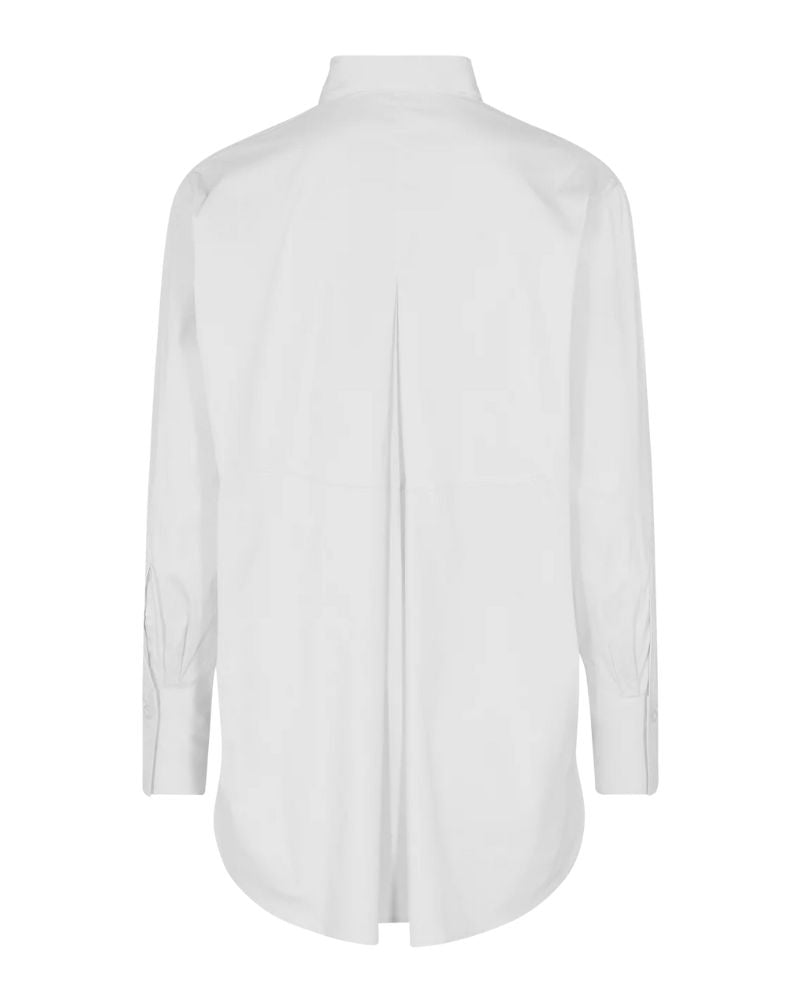 Mos Mosh - Enola Shirt in White - Rear View