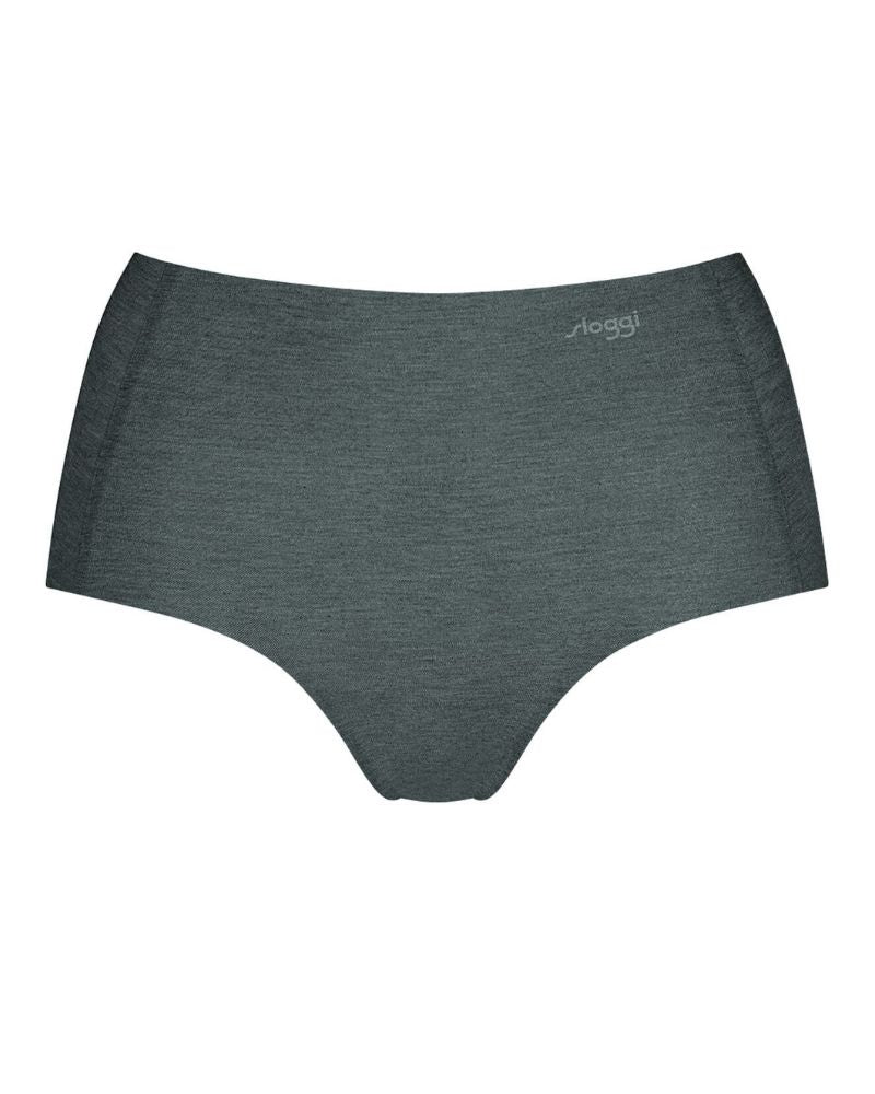 Sloggi - Zero Feel Natural High Waist Brief in Grey - Full View